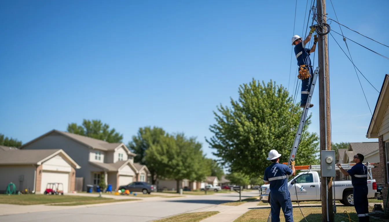 Residential electrician providing installation services in Mountain View, HI